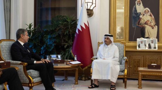 Državni sekretar SAD Entoni Blinken i premijer Katara, Doha