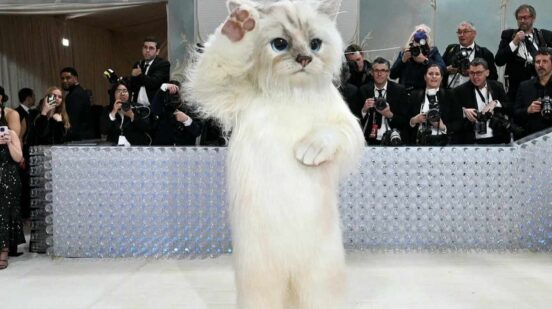 Jared Leto Comes to Met Gala 2023 Dressed as Karl Lagerfeld’s Cat/ Džared Leto na Met Gali 2023. u kostimu mačke Karl Lagerfilda