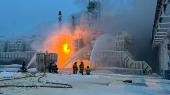 Požar u najvećem ruskom gasnom pogonu