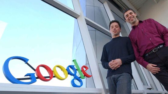 Google co-founders Sergey Brin and Larry Page