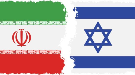 Israel and Iran flags