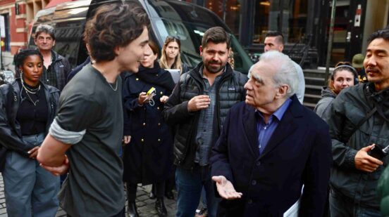 Timothee Chalamet and Martin Scorsese