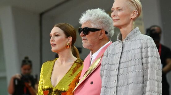 Julianne Moore, Pedro Almodovar and Tilda Swinton