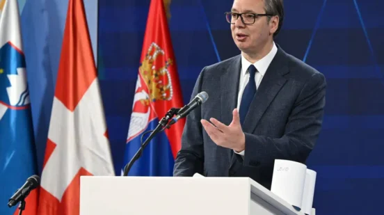Aleksandar Vučić na konferenciji za medije