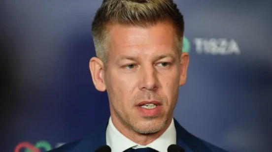 Peter Mađar se obraća medijima po zatvaranju glasanja u Mađarskoj