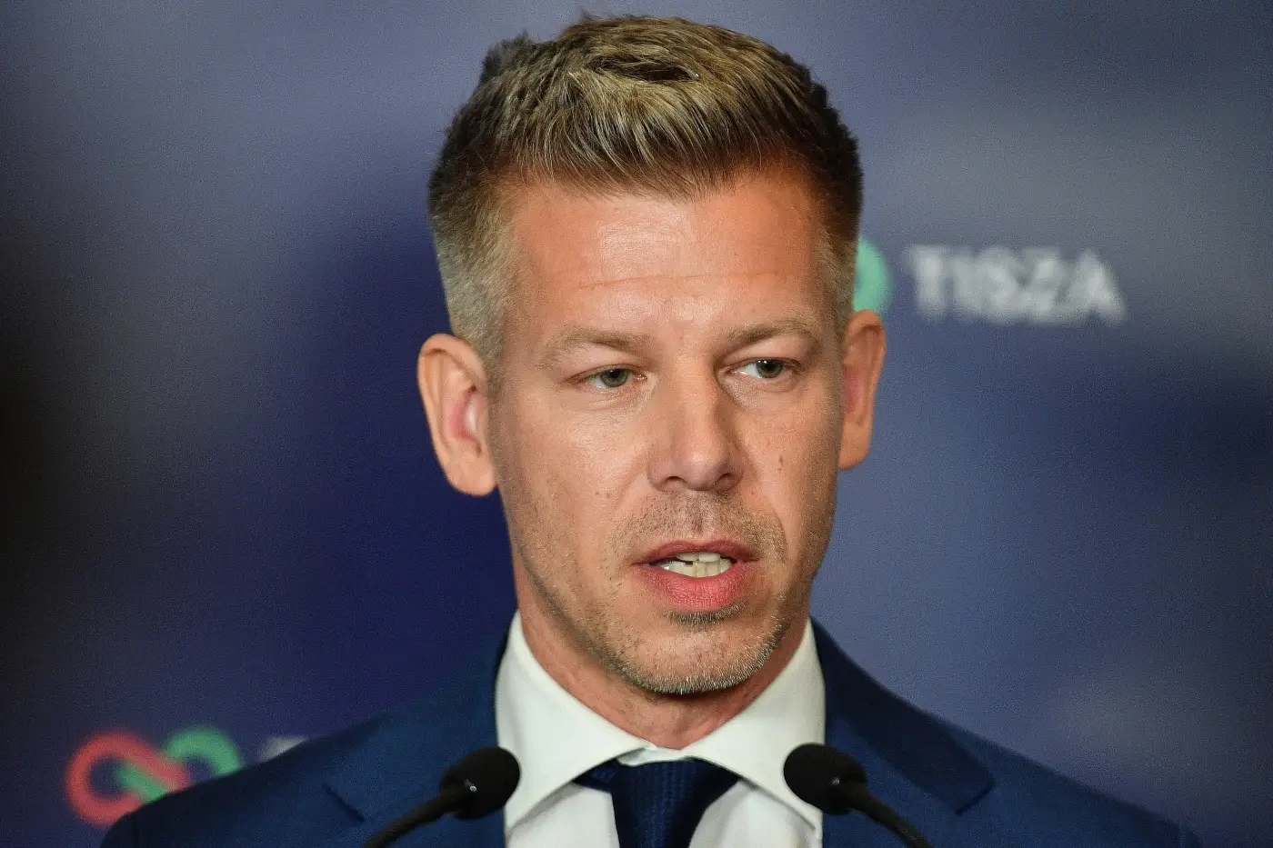 Peter Mađar se obraća medijima po zatvaranju glasanja u Mađarskoj