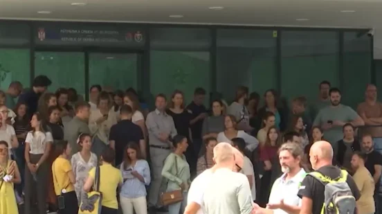 protest zaposlenih u Institutu Biosens u avgustu 2025