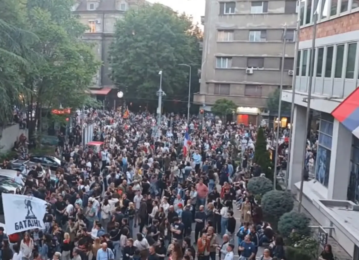 protest ispred RTS