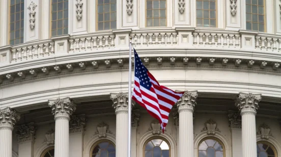 American flag at Washington DC