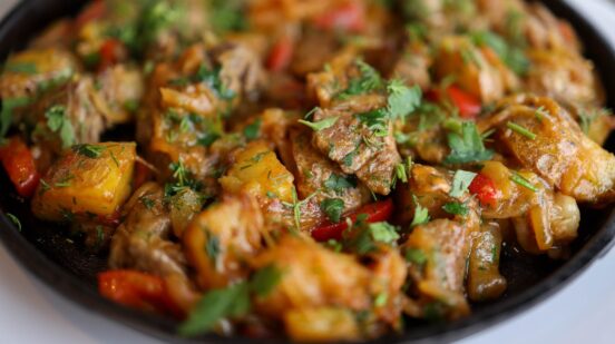 stir-fry beef lunch