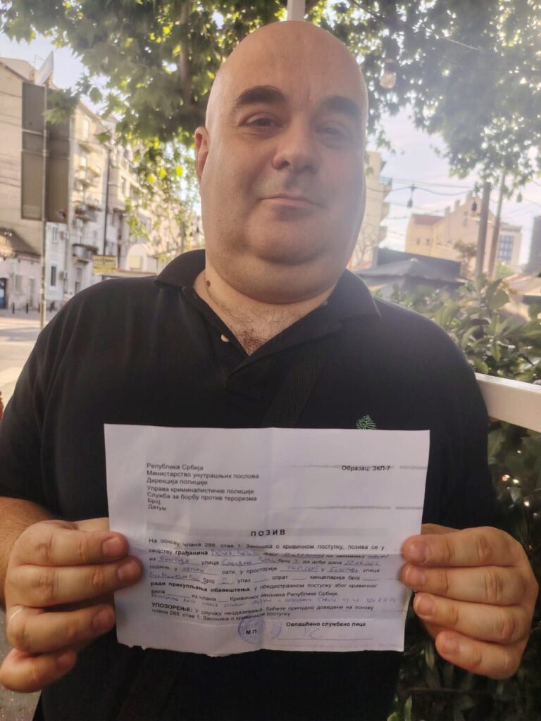 Glavnom i odgovornom uredniku agencije Beta uručen poziv da se javi u UKP