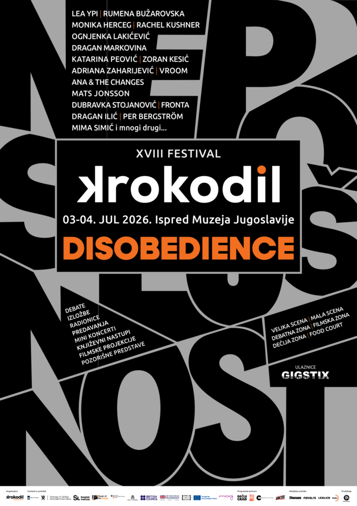 XVIII festival Krokodil – Književnost kao neposlušnost / Literature as Disobedience