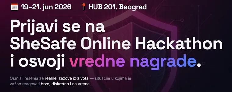 SheSafe Online Hackathon o digitalnoj bezbednosti žena i devojčica