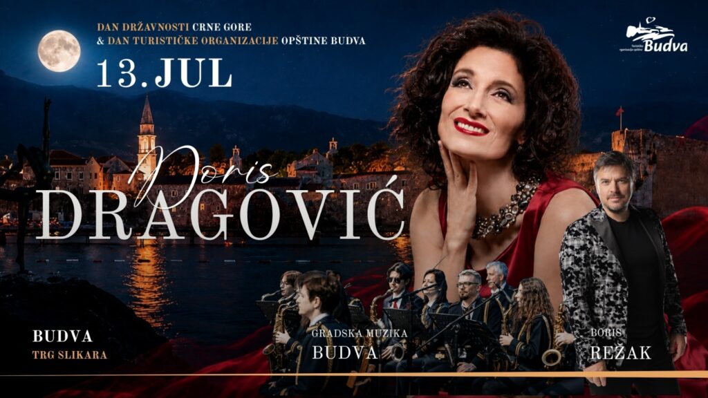 Veliki koncert Doris Dragović i Borisa Režaka 13. jula u Budvi: Veče muzike ispred Starog grada