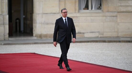 Beograd, 14.07.2026. - Predsednik Srbije Aleksandar Vucic boravio je u Parizu, gde je prisustvovao vojnoj paradi povodom obelezavanja Nacionalnog praznika Francuske - Dana pada Bastilje. (BETAPHOTO/PREDSEDNISTVO REPUBLIKE SRBIJE/Dimitrije Goll)